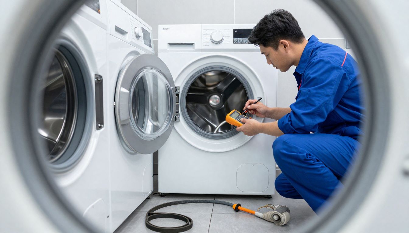 service washing machine 1 min